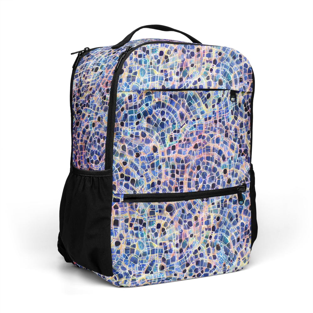 Indigo Interlock on Utility Backpack — Right Front