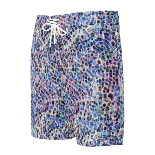 Indigo Interlock on a Men's Board Shorts
