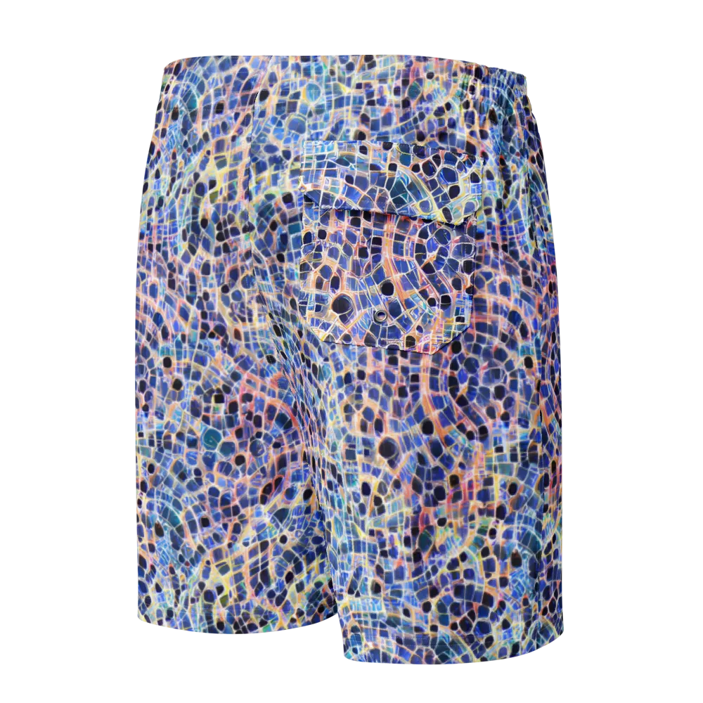 Indigo Interlock on Men's Board Shorts — Back