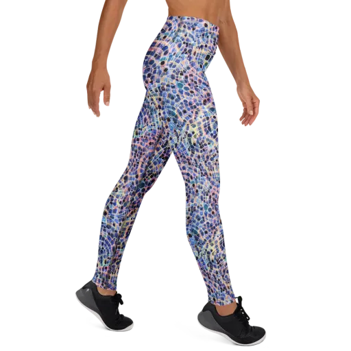 Indigo Interlock on a Yoga Leggings