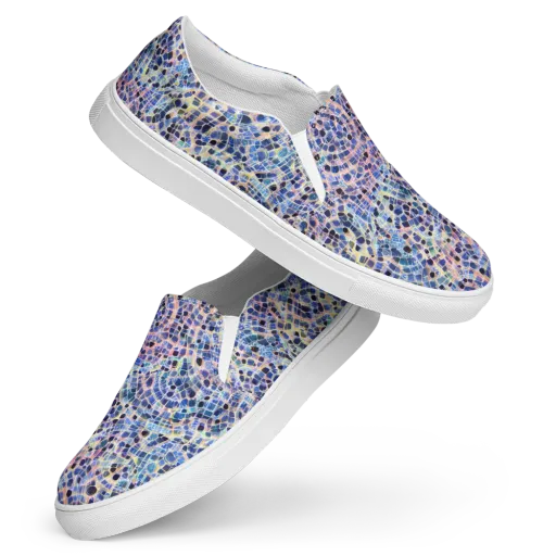 Indigo Interlock on a Women's Slip-On Canvas Shoes
