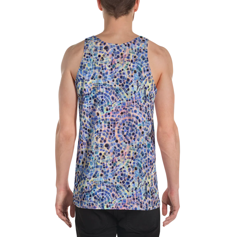 Indigo Interlock on Men's Tank Top — Back