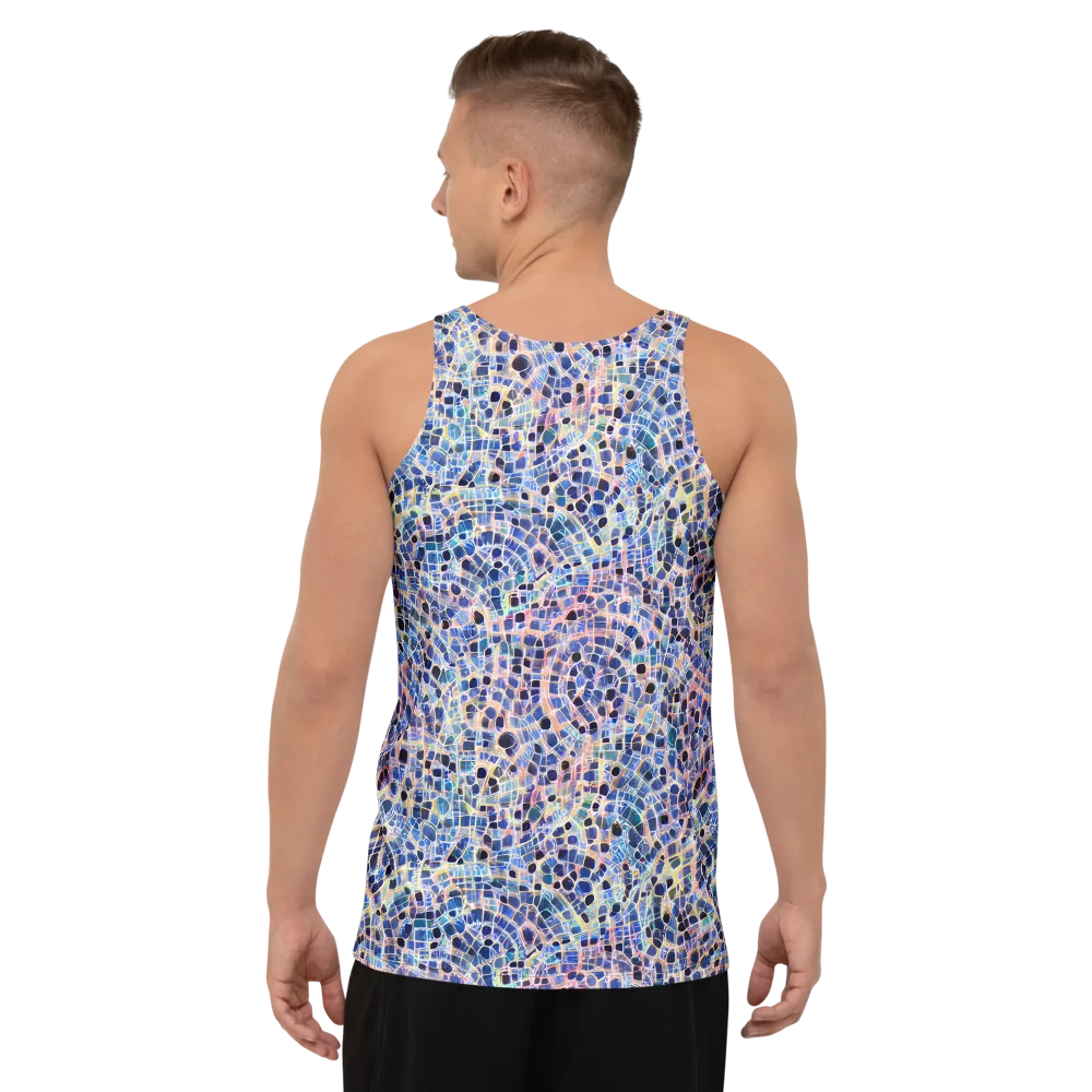 Indigo Interlock on Men's Tank Top — Back