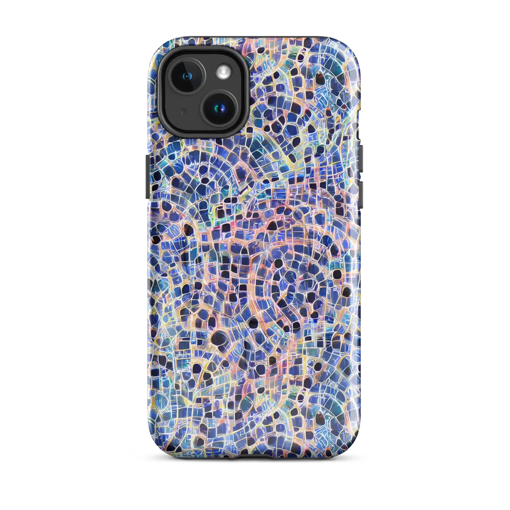 Indigo Interlock on MagSafe Tough Case for iPhone® — Front
