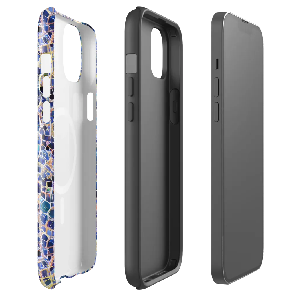 Indigo Interlock on MagSafe Tough Case for iPhone® — Front