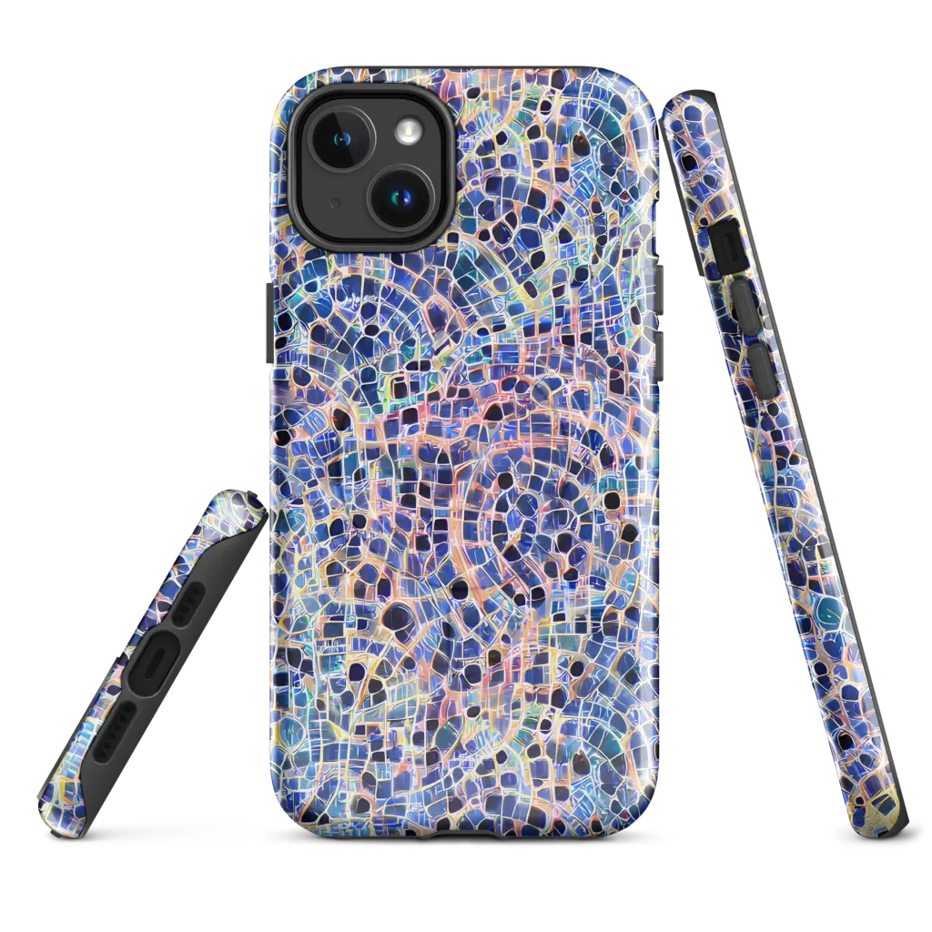 Indigo Interlock on MagSafe Tough Case for iPhone® — Front