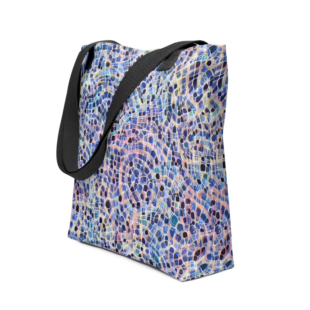 Indigo Interlock on Tote Bag — Front