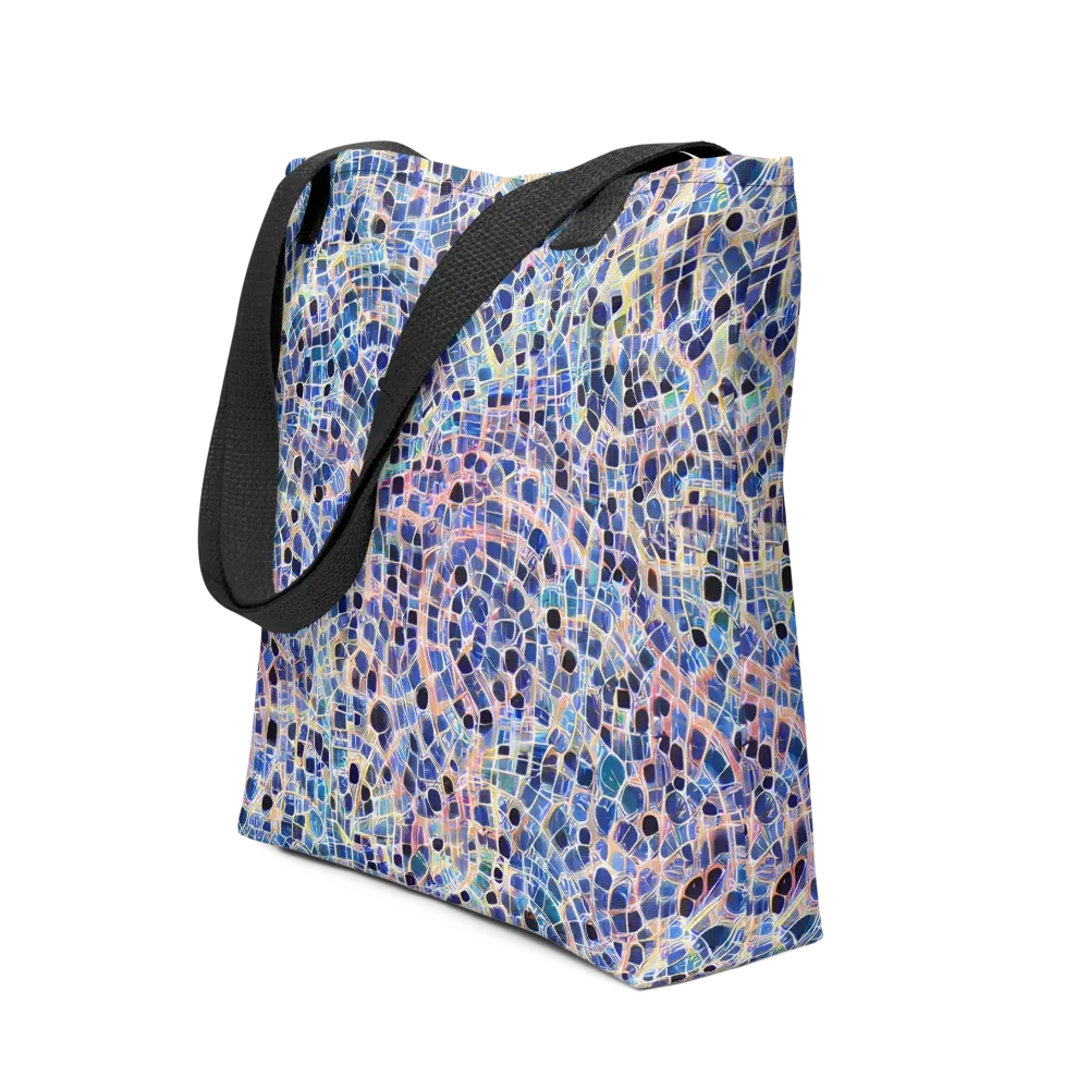 Indigo Interlock on Tote Bag — Front
