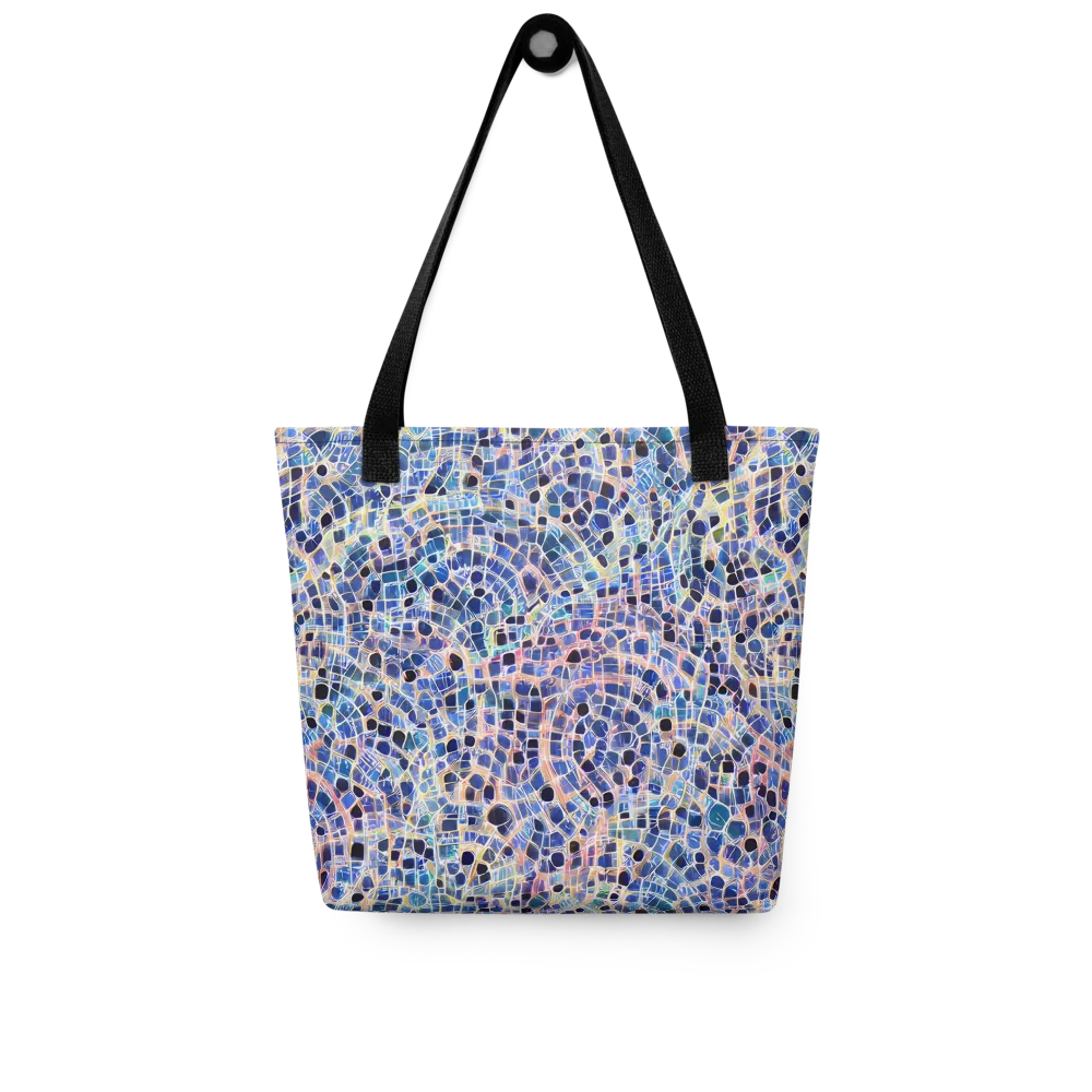Indigo Interlock on Tote Bag — Front
