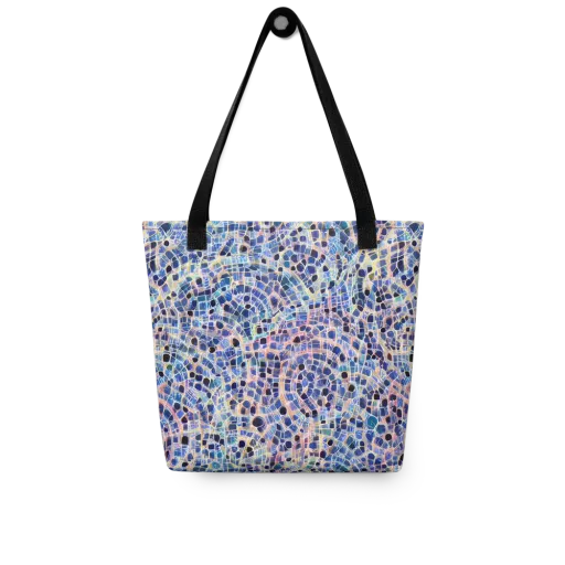 Indigo Interlock on a Tote Bag