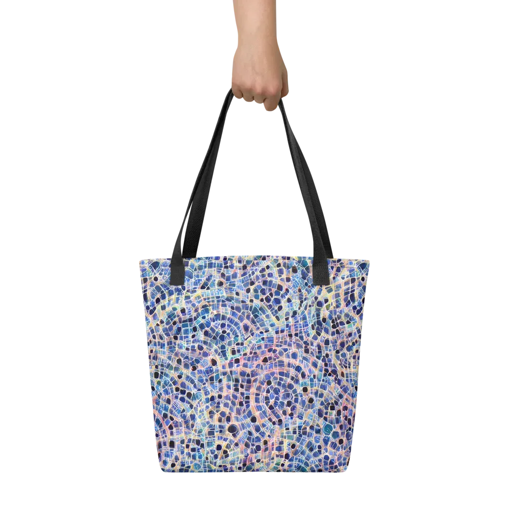 Indigo Interlock on Tote Bag — Front