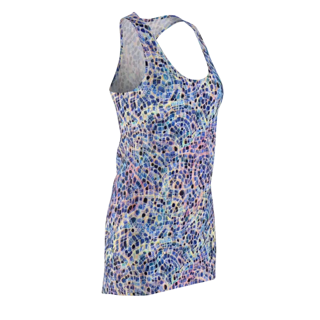 Indigo Interlock on Racerback Dress — Front Side