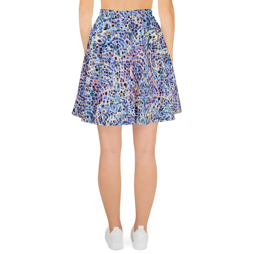 Indigo Interlock on Skater Skirt — Back
