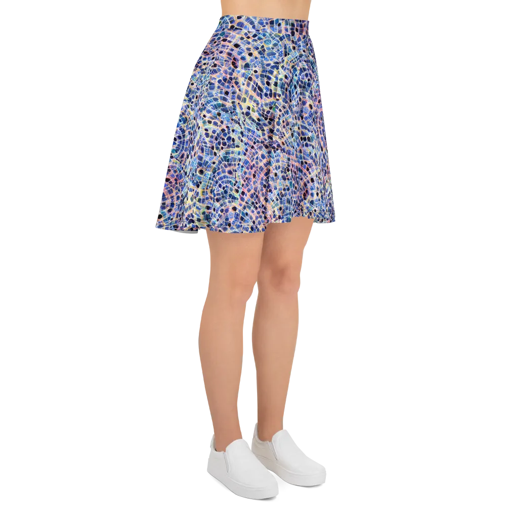 Indigo Interlock on Skater Skirt — Right