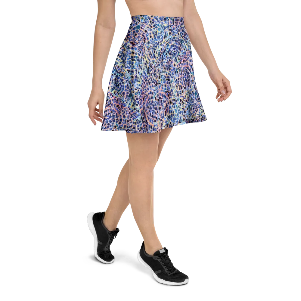 Indigo Interlock on Skater Skirt — Right