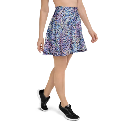 Indigo Interlock on a Skater Skirt