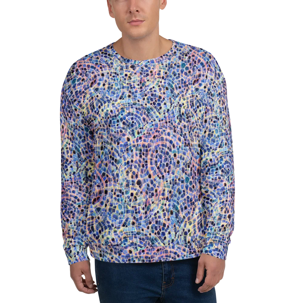 Indigo Interlock on Sweatshirt — Front