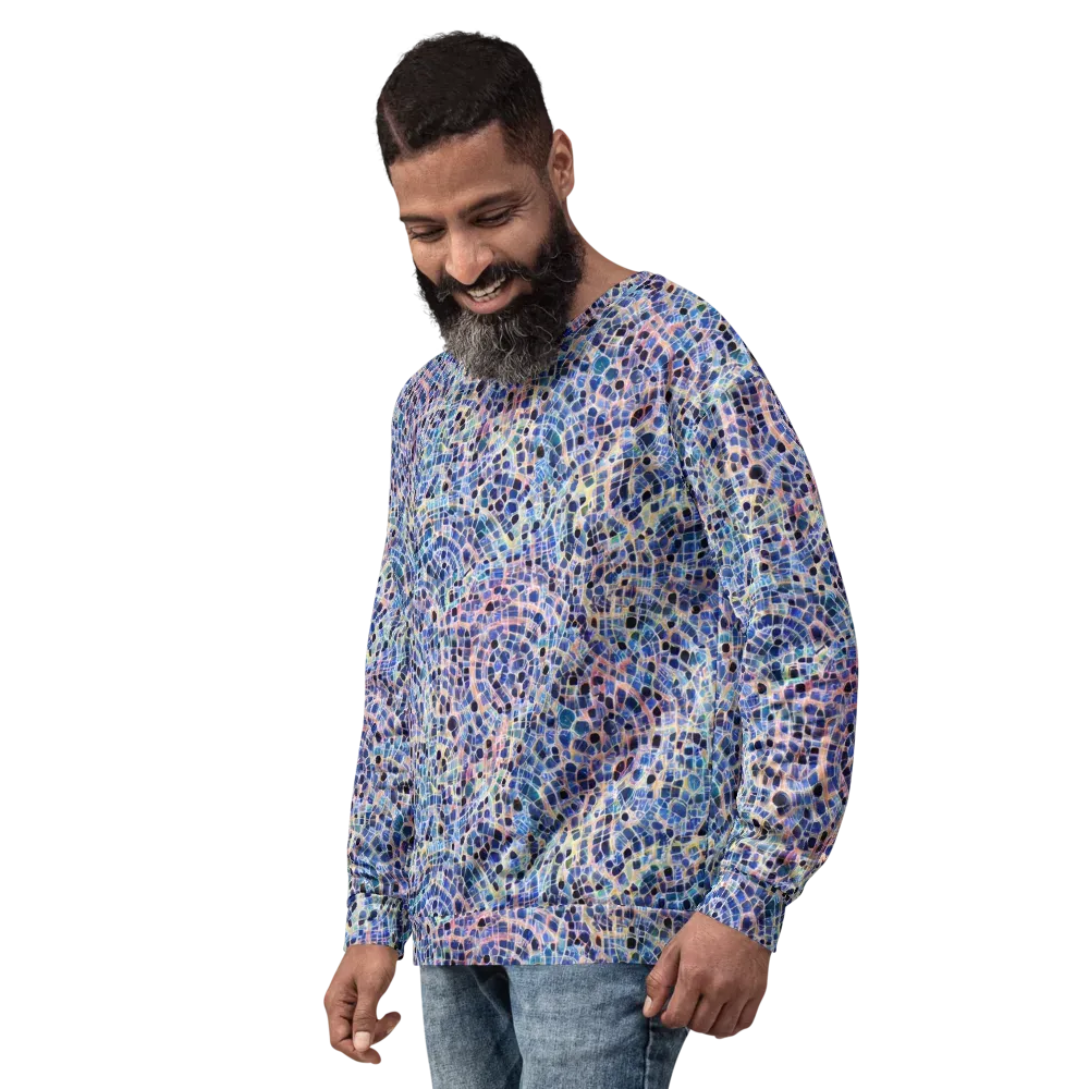 Indigo Interlock on Sweatshirt — Left Front