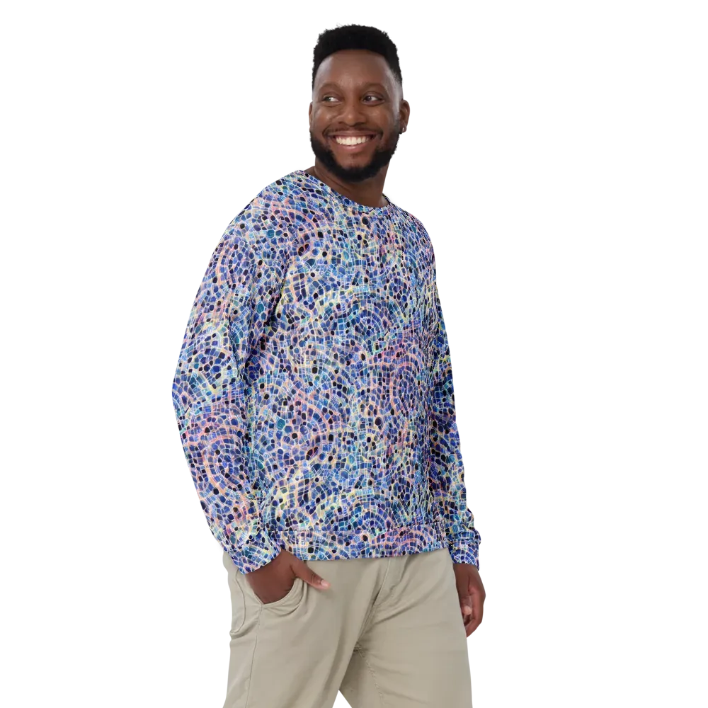 Indigo Interlock on Sweatshirt — Front