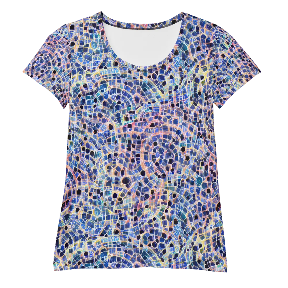 Indigo Interlock on Women's Athletic T-Shirt — Front