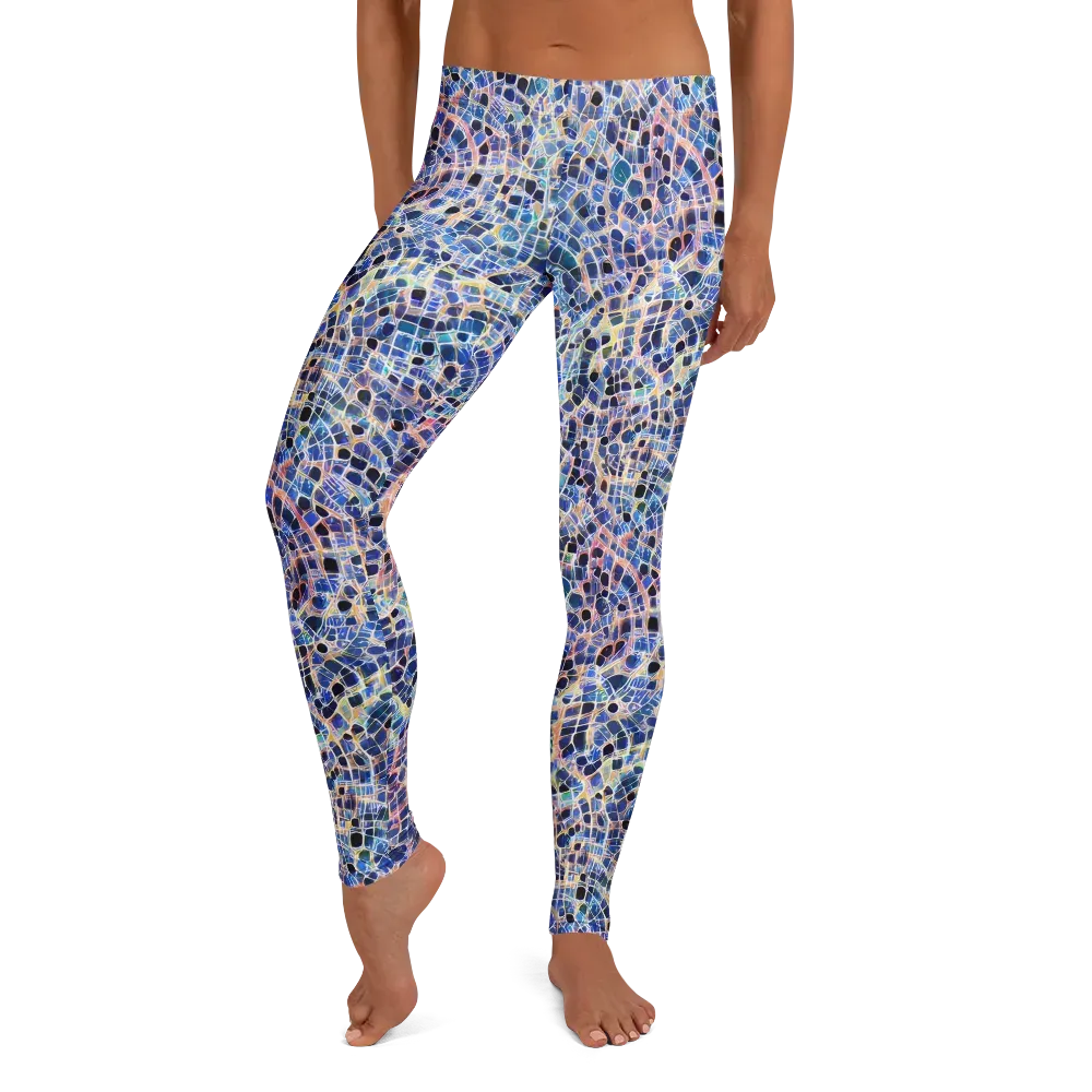 Indigo Interlock on Leggings — Front