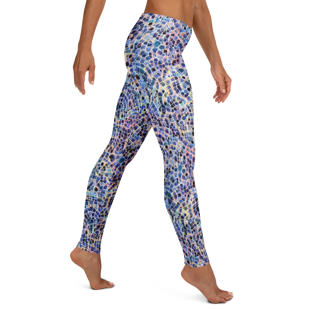 Indigo Interlock on Leggings — Right