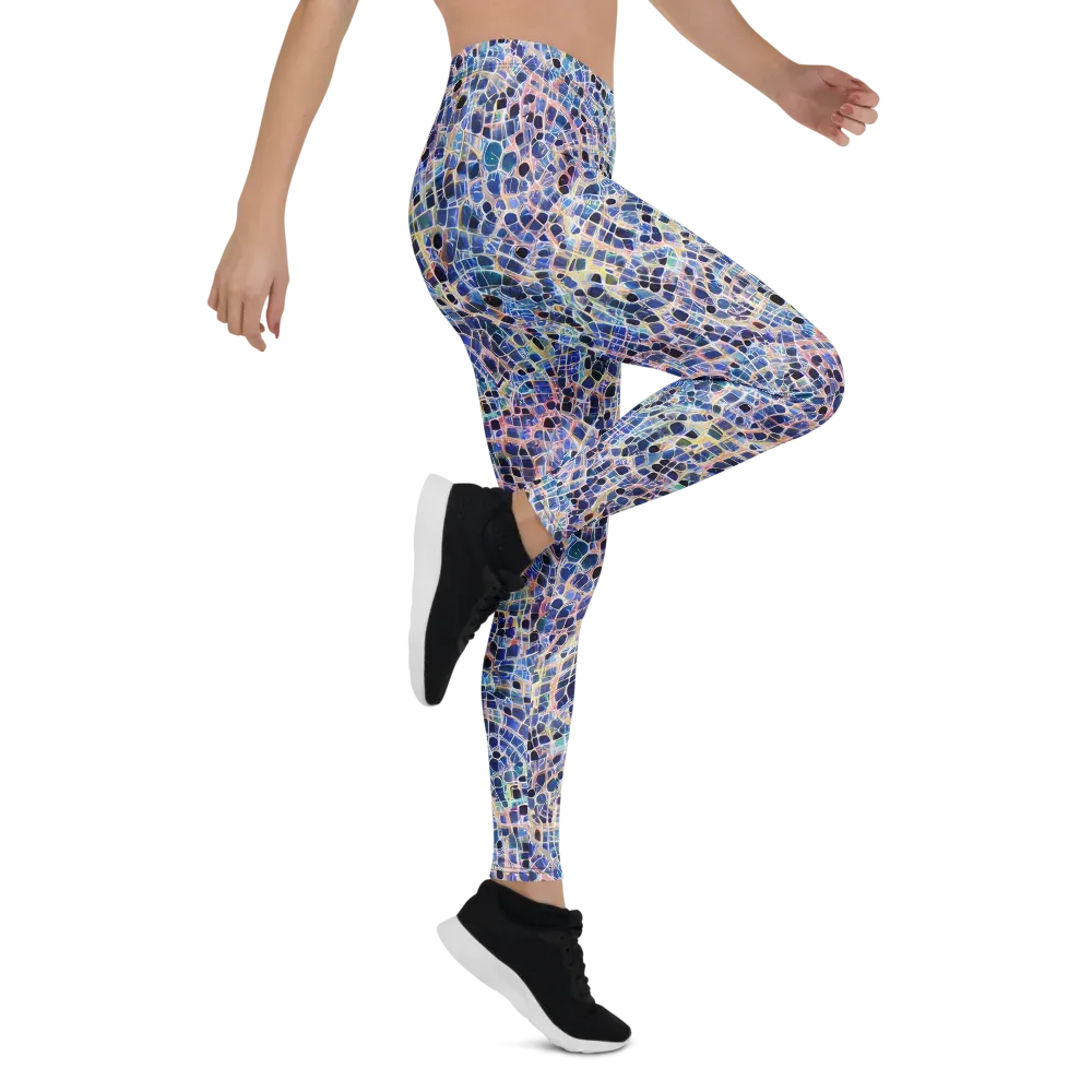 Indigo Interlock on Leggings — Right