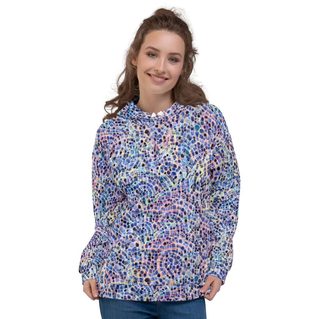 Indigo Interlock on Hoodie — Front