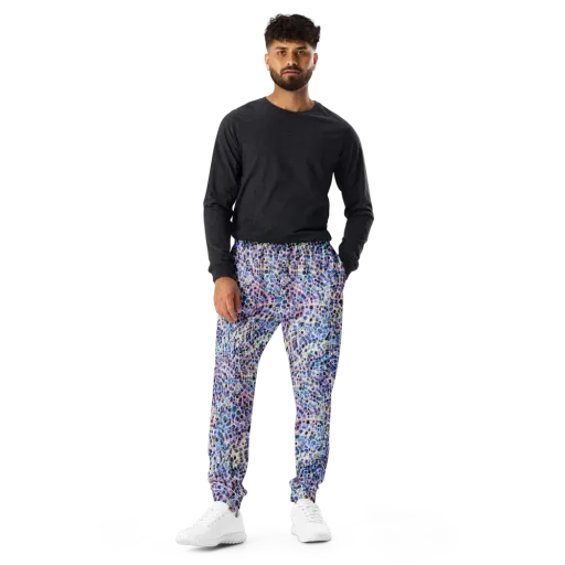 Indigo Interlock on a Men's Joggers