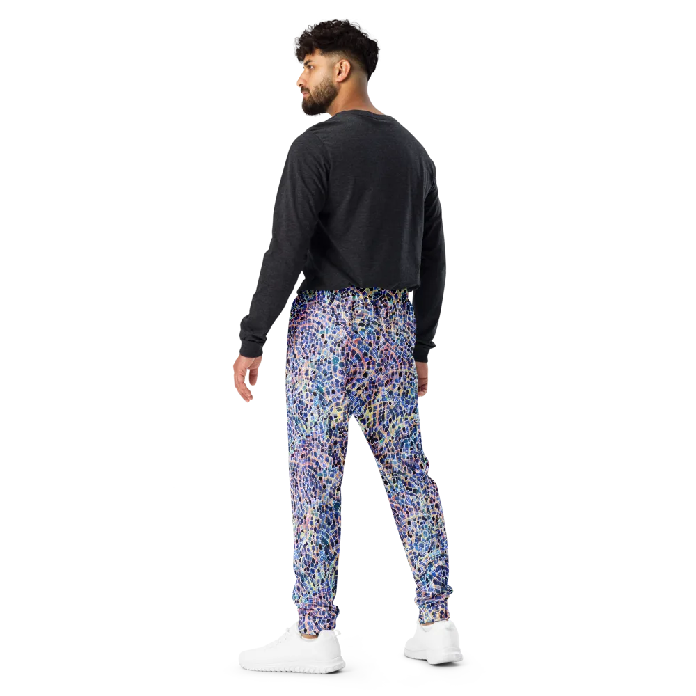 Indigo Interlock on Men's Joggers — Back