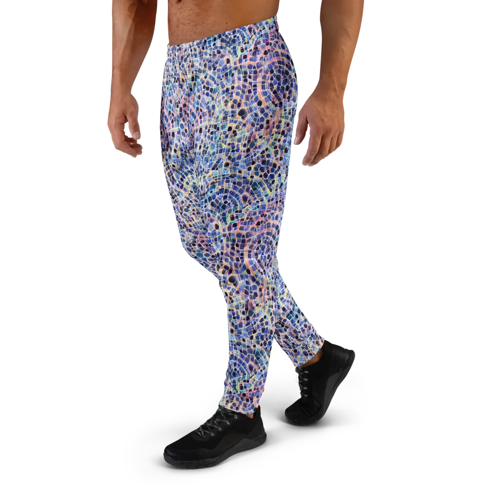 Indigo Interlock on Men's Joggers — Left