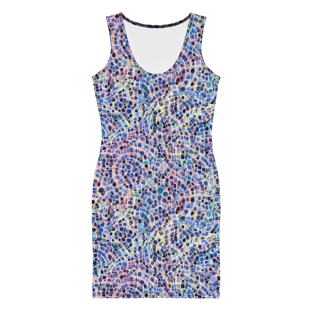 Indigo Interlock on Bodycon Dress — Front