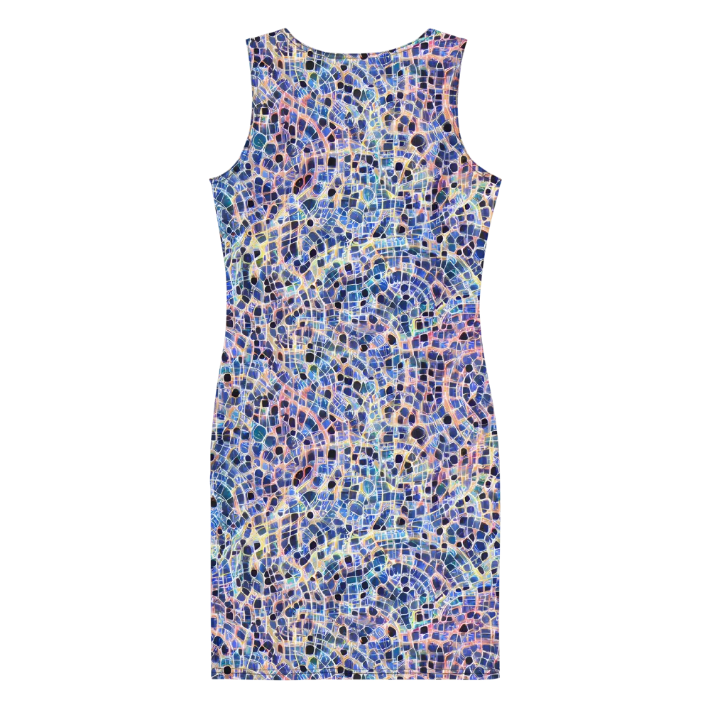 Indigo Interlock on Bodycon Dress — Back