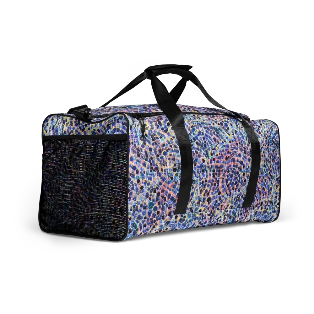 Indigo Interlock on Duffle Bag — Right Front