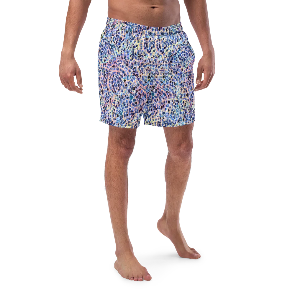 Indigo Interlock on Swim Trunks — Front