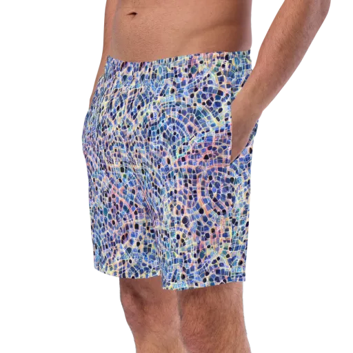 Indigo Interlock on a Swim Trunks