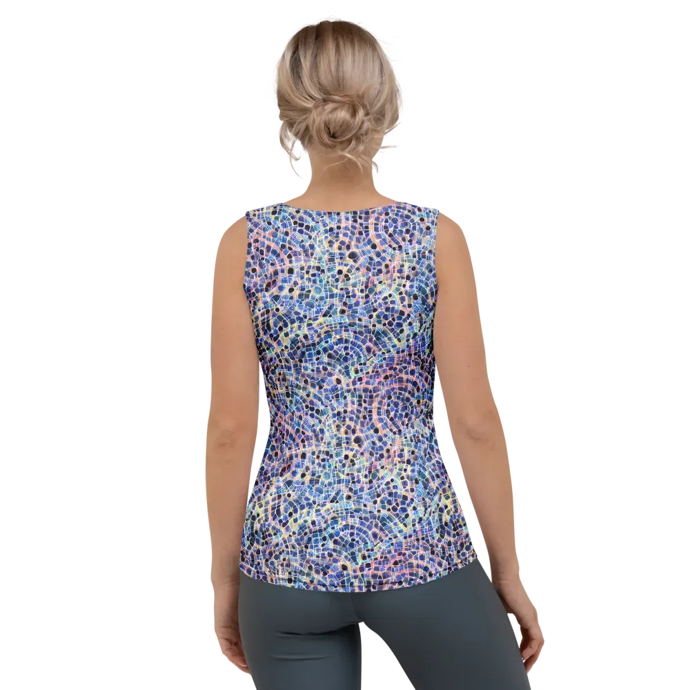 Indigo Interlock on Women's Tank Top — Back