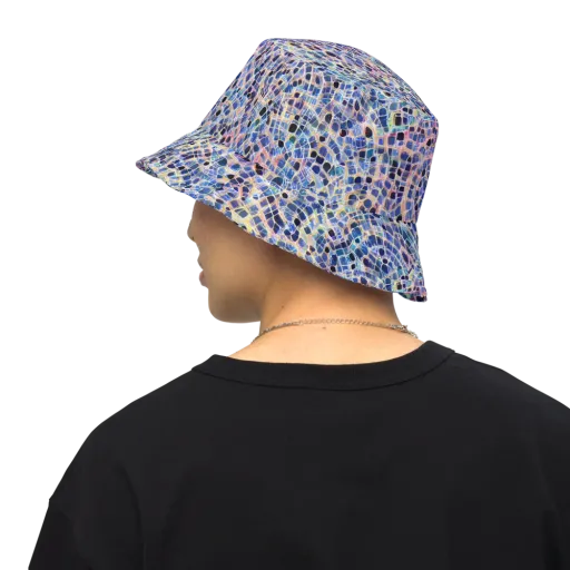 Indigo Interlock on a Reversible Bucket Hat