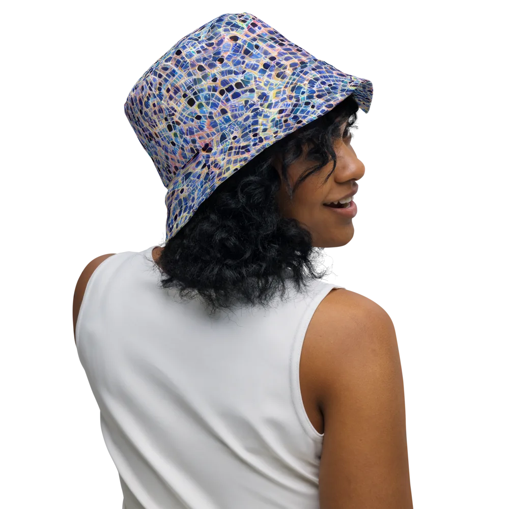 Indigo Interlock on Reversible Bucket Hat — Right Outside