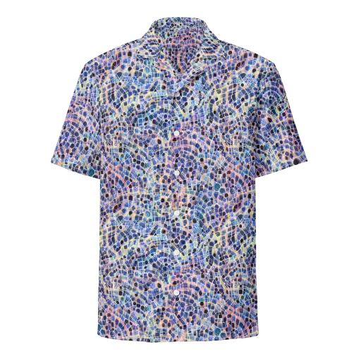 Indigo Interlock on a Button Shirt