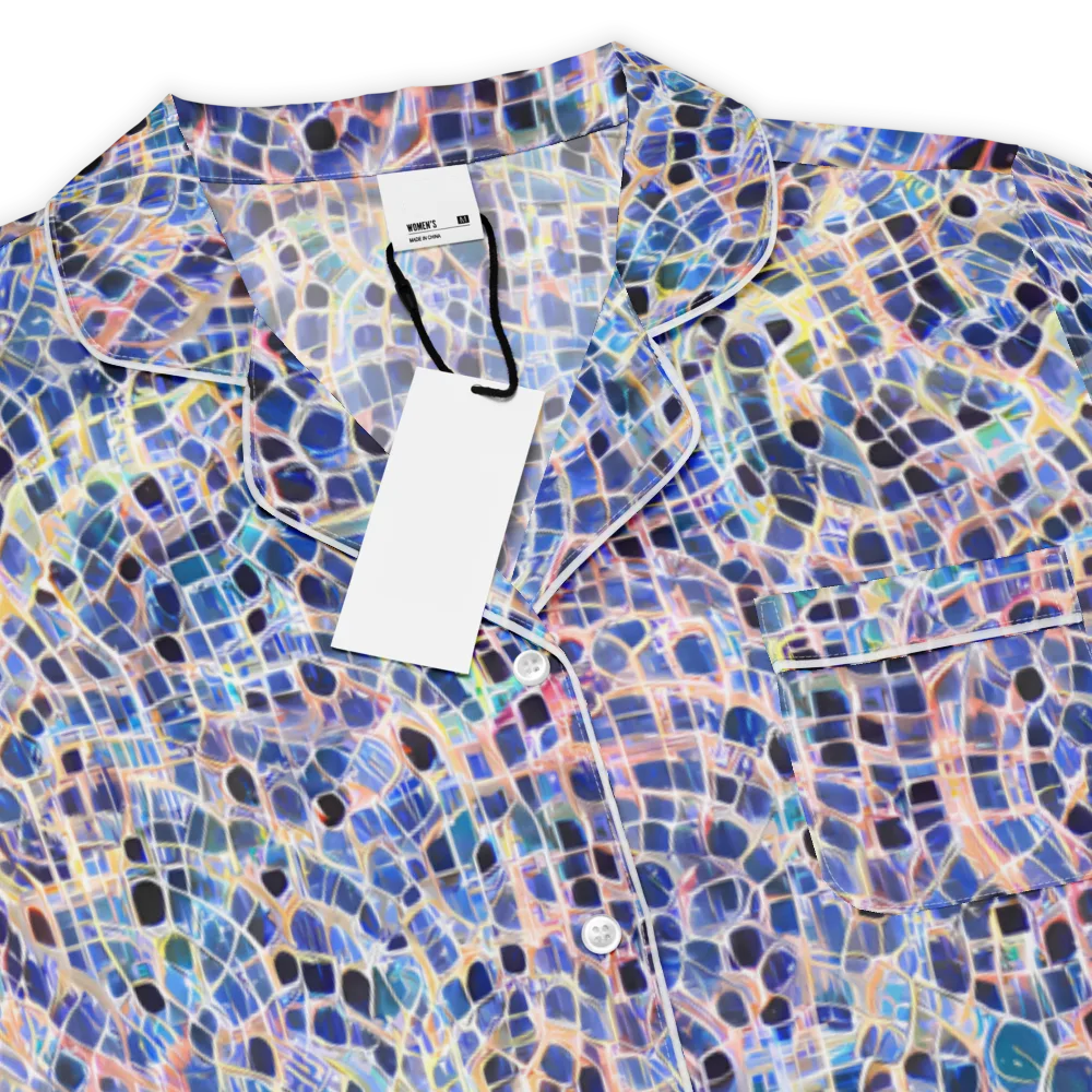 Indigo Interlock on Women's Short Sleeve Pajama Top — Product details