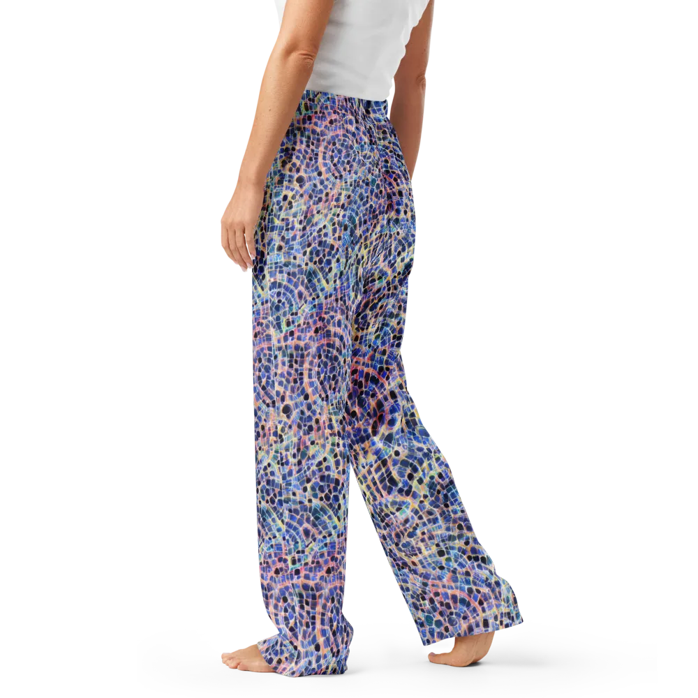 Indigo Interlock on Women's Pajama Pants — Left