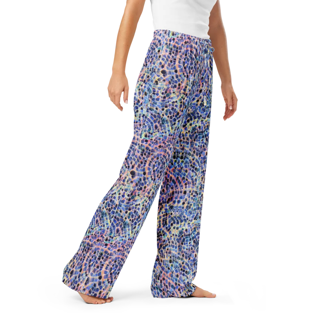 Indigo Interlock on Women's Pajama Pants — Right Front