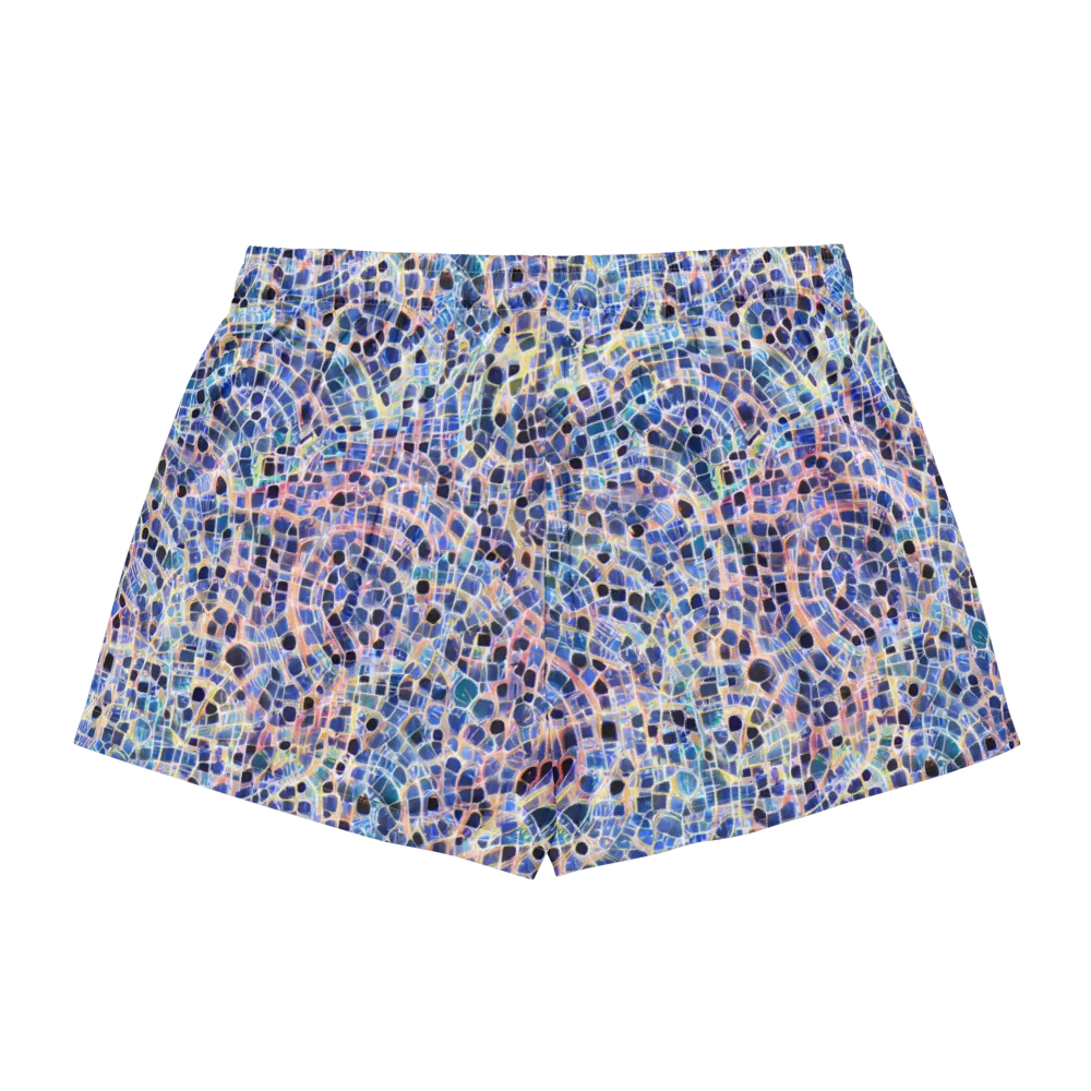 Indigo Interlock on Women's Pajama Shorts — Back