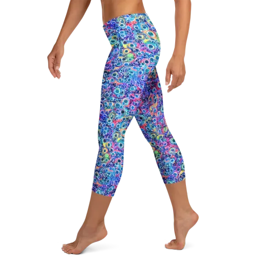 Liquid Confetti on a Capri Leggings