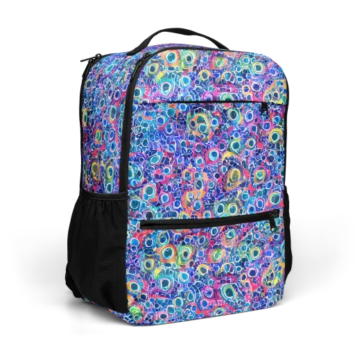 Liquid Confetti on a Utility Backpack