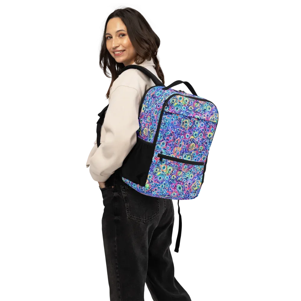 Liquid Confetti on Utility Backpack — Back