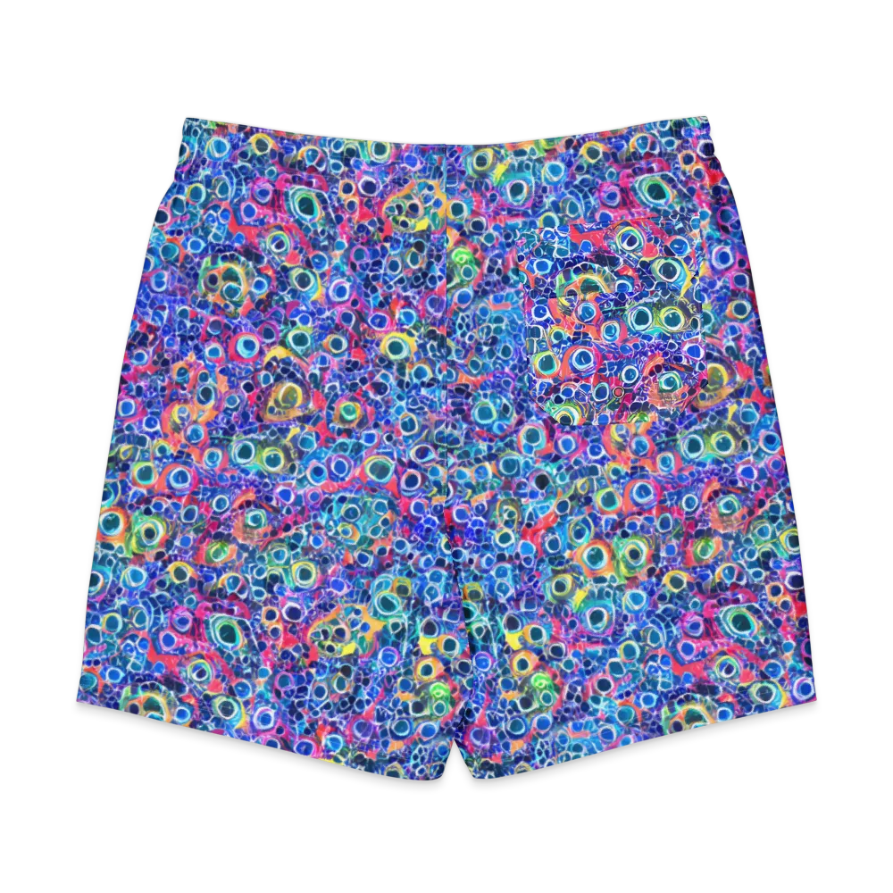 Liquid Confetti on Men's Board Shorts — Back