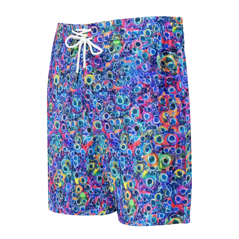 Liquid Confetti on Men's Board Shorts — Front