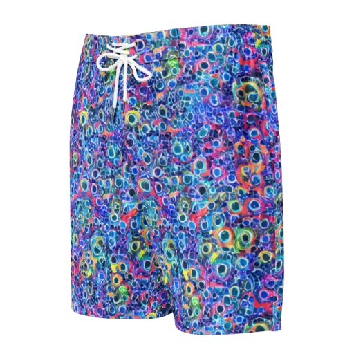 Liquid Confetti on a Men's Board Shorts